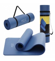 Коврик (мат) спортивный 4FIZJO NBR 180 x 60 x 1 см для йоги и фитнеса 4FJ0432 Navy Blue
