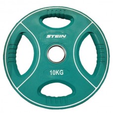 Профессиональные блины (диски) 10 кг d - 50 мм Stein TPU Color 3-Hole Plate DB6092-10