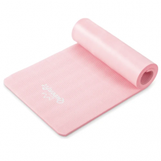 Килимок (мат) для йоги та фітнесу Queenfit NBR 1,5 см рожевий