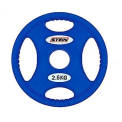 Професійний диск гумовий 2,5 кг d - 50 мм Stein TPU Color 3-Hole Plate