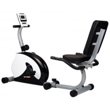 Горизонтальный велотренажер Hop-Sport HS-65R Veiron black/white