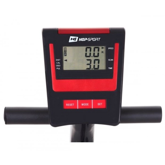 Горизонтальный велотренажер Hop-Sport HS-65R Veiron red/black