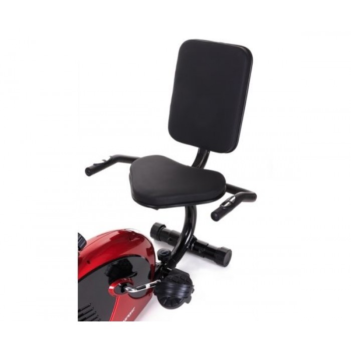 Горизонтальный велотренажер Hop-Sport HS-65R Veiron red/black