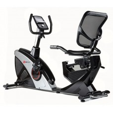 Горизонтальний велотренажер Hop-Sport HS-070L Helix iConsole + сріблястий
