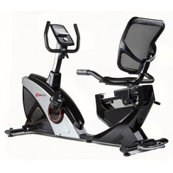 Горизонтальний велотренажер Hop-Sport HS-070L Helix iConsole + сріблястий