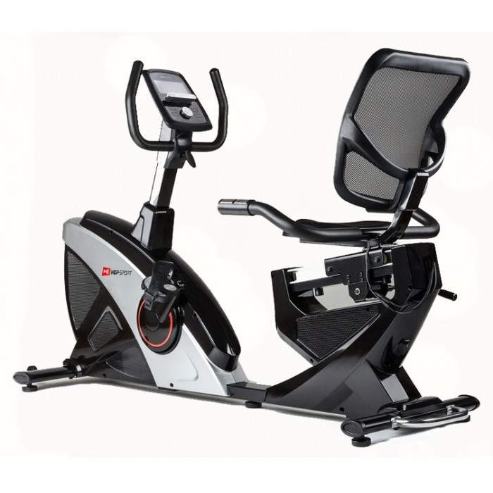 Горизонтальний велотренажер Hop-Sport HS-070L Helix iConsole + сріблястий Горизонтальний велотренажер Hop-Sport HS-070L Helix iConsole + сріблястий