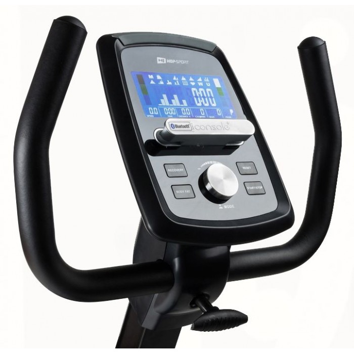 Горизонтальный велотренажер Hop-Sport HS-070L Helix iConsole+ серебристый
