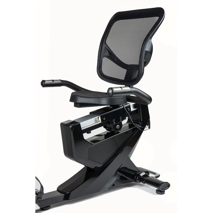 Горизонтальный велотренажер Hop-Sport HS-070L Helix iConsole+ серебристый