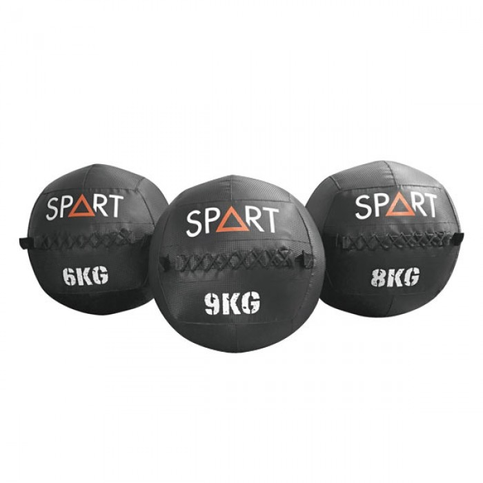 Большой медбол 9 кг SPART Medicine Wall Ball Цветной