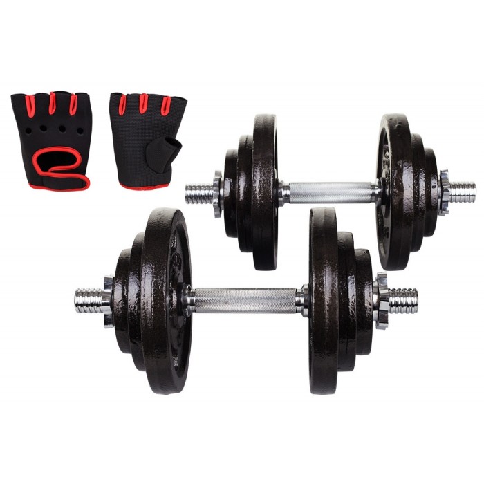 Гантели металлические Hop-Sport Strong 2х20кг