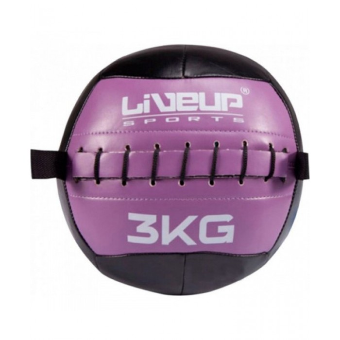 Мяч для кроссфита (медбол) набивной 3 кг LiveUp LS3073-3 Мяч для кроссфита (медбол) набивной 3 кг LiveUp LS3073-3