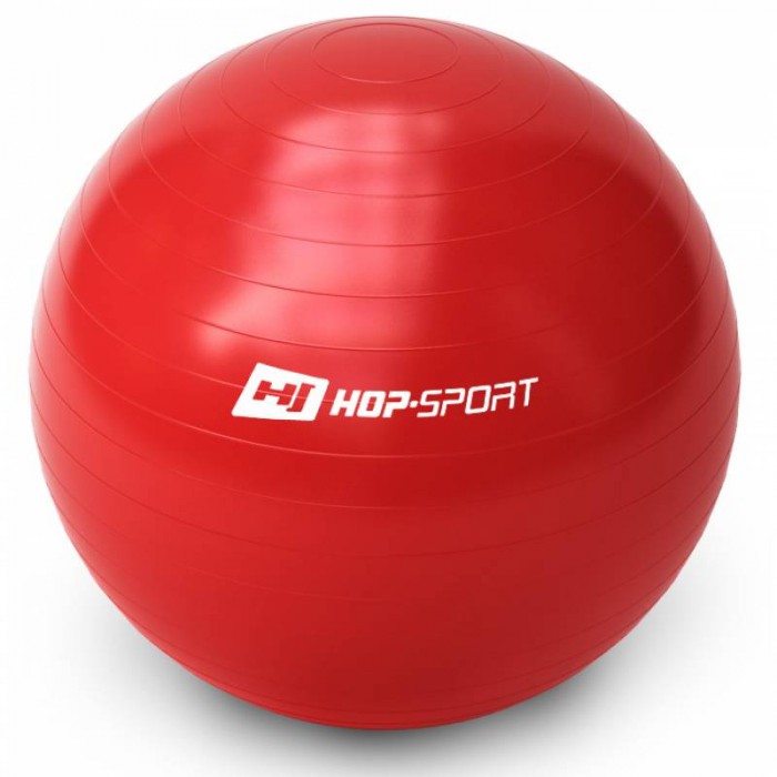 Фітбол (м'яч для фітнесу, гімнастичний) Hop-Sport 65cm Red + насос Фітбол (м'яч для фітнесу, гімнастичний) Hop-Sport 65cm Red + насос