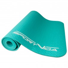 Килимок для фітнесу та йоги SportVida TPE 6 мм SV-HK0056 Mint