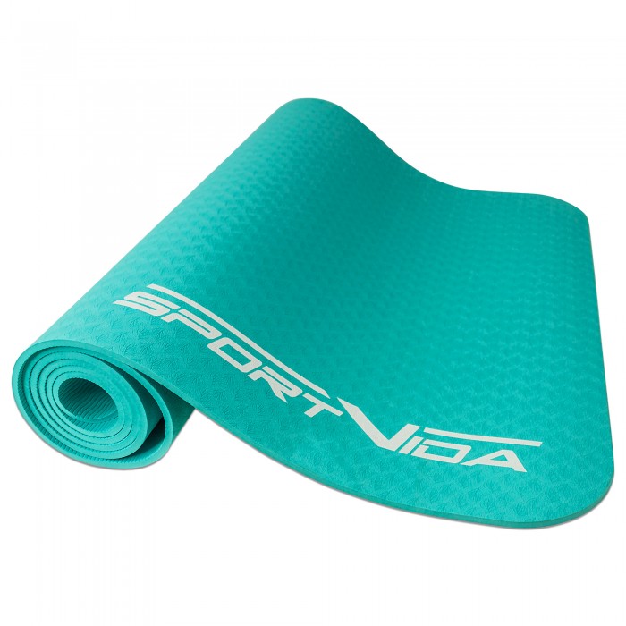 Килимок для фітнесу та йоги SportVida TPE 6 мм SV-HK0056 Mint Килимок для фітнесу та йоги SportVida TPE 6 мм SV-HK0056 Mint