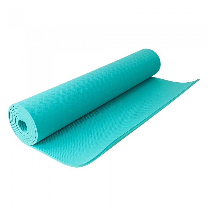 Килимок для фітнесу та йоги SportVida TPE 6 мм SV-HK0056 Mint