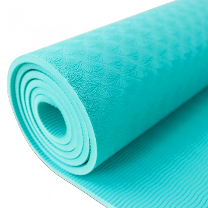 Килимок для фітнесу та йоги SportVida TPE 6 мм SV-HK0056 Mint