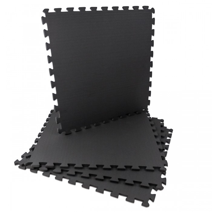Підлогове покриття для спортзалу SportVida Mat Puzzle 10 мм SV-EZ0006 Black