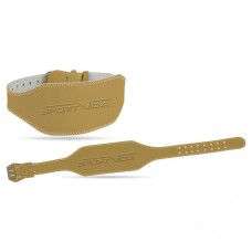 Пояс для тяжелой атлетики кожаный SportVida SV-AG0054 (L) Beige