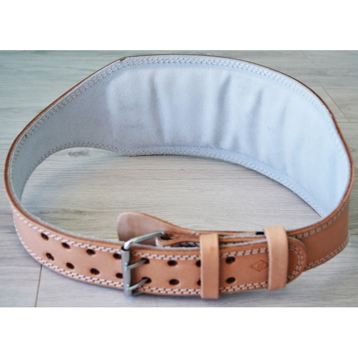 Пояс для важкої атлетики шкіряний SportVida SV-AG0055 (XL) Beige