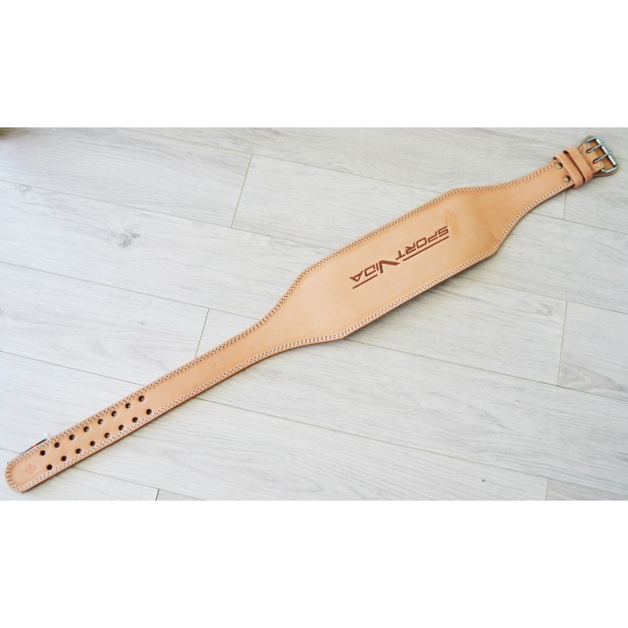 Пояс для важкої атлетики шкіряний SportVida SV-AG0055 (XL) Beige