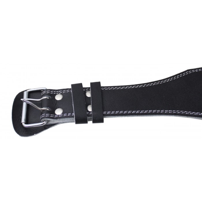 Пояс для тяжелой атлетики кожаный SportVida SV-AG0059 (XXL) Black