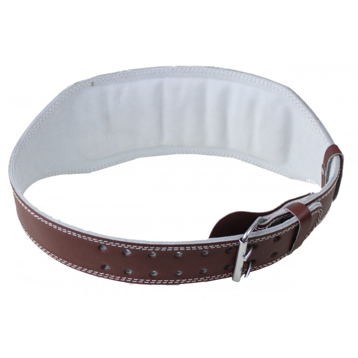 Пояс для тяжелой атлетики с экокожи SportVida SV-AG0061 (M) Braun