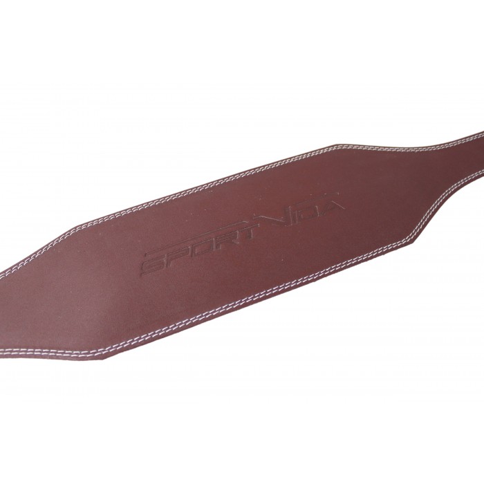 Пояс для тяжелой атлетики с экокожи SportVida SV-AG0061 (M) Braun