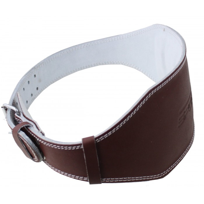 Пояс для тяжелой атлетики с экокожи SportVida SV-AG0061 (M) Braun