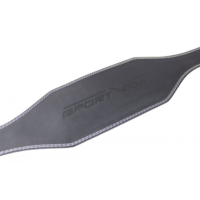 Пояс для тяжелой атлетики с экокожи SportVida SV-AG0065 (S) Black
