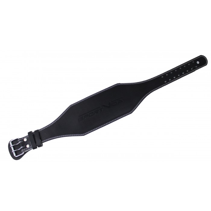 Пояс для тяжелой атлетики с экокожи SportVida SV-AG0065 (S) Black