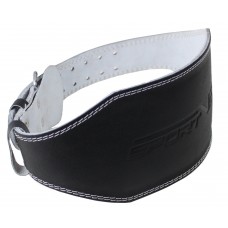 Пояс для тяжелой атлетики с экокожи SportVida SV-AG0066 (M) Black