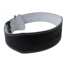 Пояс для тяжелой атлетики с экокожи SportVida SV-AG0078 (XL) Black