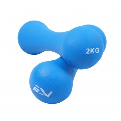 Гантелі для фітнесу вінілові SportVida 2 x 2 кг SV-HK0031