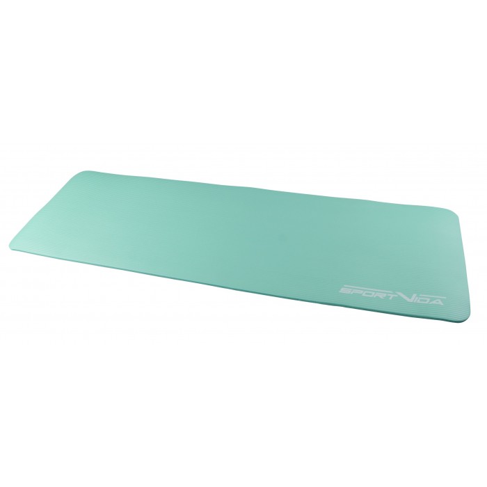 Килимок для фітнесу та йоги SportVida NBR 1 см SV-HK0067 Mint