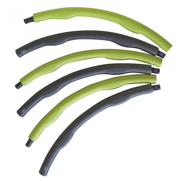 Хулахуп обруч для схуднення масажний SportVida 100 см 1.2 кг SV-HK0153 Grey / Green