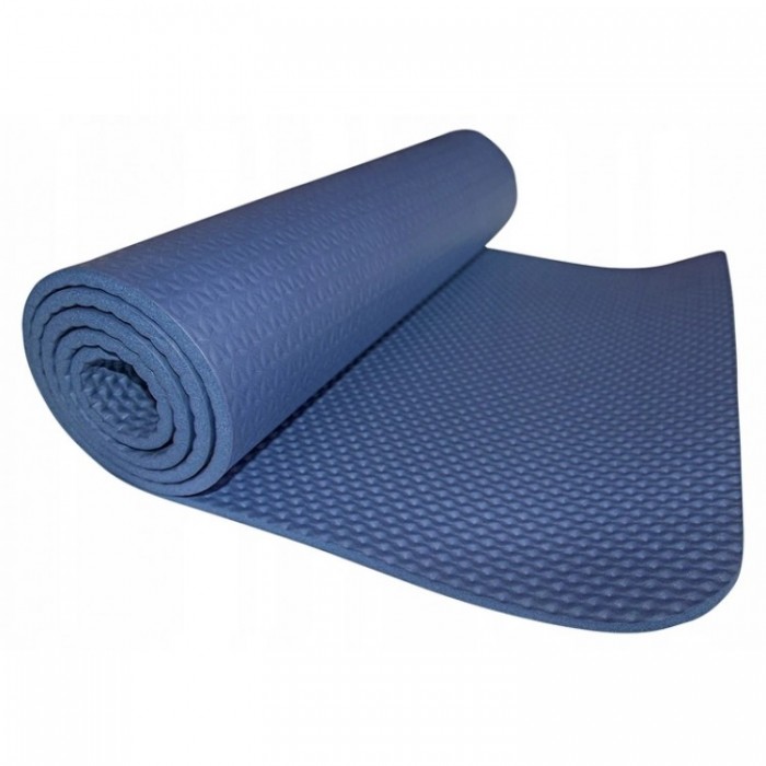 Килимок для фітнесу текстурований SportVida NBR 1 см SV-HK0072 Blue