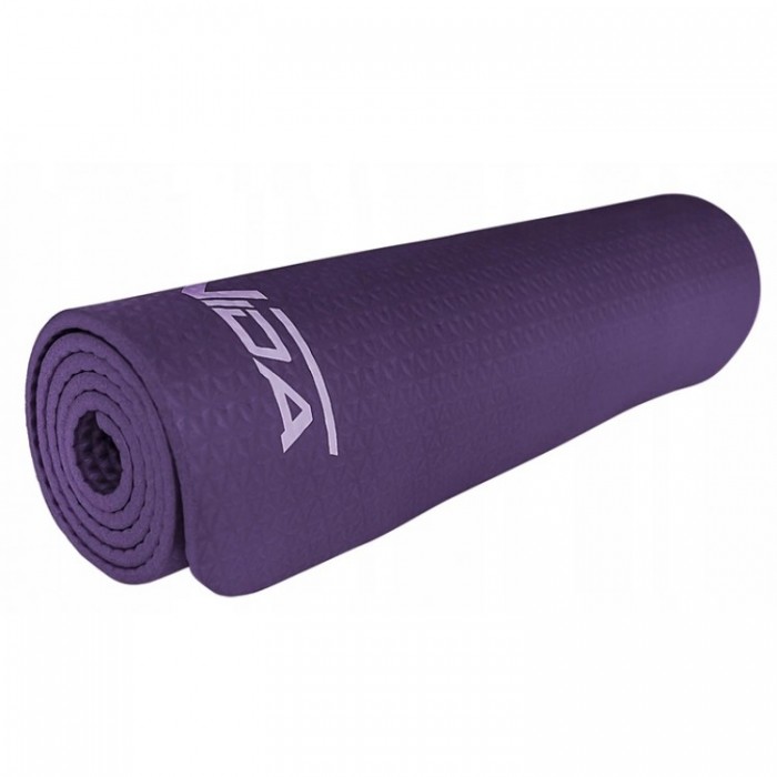 Килимок для фітнесу текстурований SportVida NBR 1 см SV-HK0071 Violet