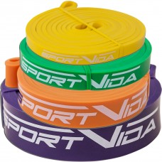 Гумка для підтягувань (силова стрічка) SportVida Power Band 4 шт 0-26 кг SV-HK004-3456