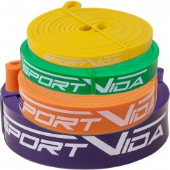 Гумка для підтягувань (силова стрічка) SportVida Power Band 4 шт 0-26 кг SV-HK004-3456