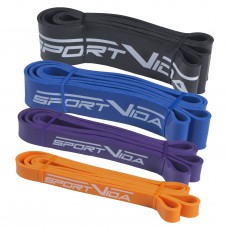 Гумка для підтягувань (силова стрічка) SportVida Power Band 4 шт 12-46 кг SV-HK004-5678