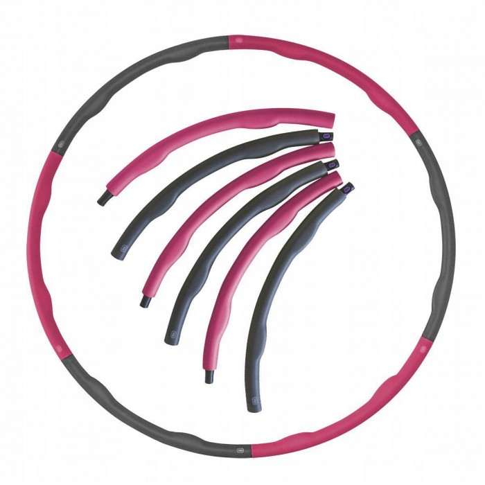 Хулахуп обруч для схуднення масажний SportVida 100 см 1.2 кг SV-HK0156-2 Grey / Pink Хулахуп обруч для схуднення масажний SportVida 100 см 1.2 кг SV-HK0156-2 Grey / Pink