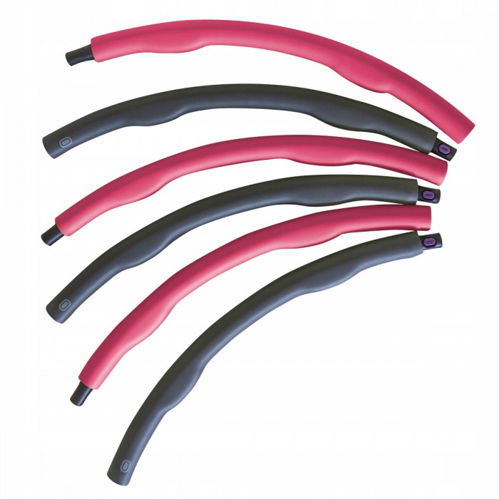 Хулахуп обруч для схуднення масажний SportVida 100 см 1.2 кг SV-HK0156-2 Grey / Pink
