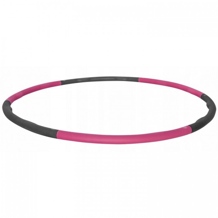 Хулахуп обруч для схуднення масажний SportVida 100 см 1.2 кг SV-HK0156-2 Grey / Pink