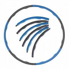 Хулахуп обруч для схуднення масажний SportVida 100 см 1.2 кг SV-HK0157 Grey / Blue
