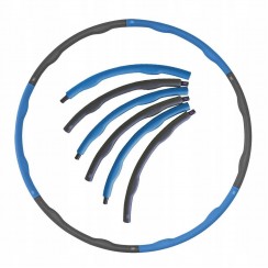Хулахуп обруч для схуднення масажний SportVida 100 см 1.2 кг SV-HK0157 Grey / Blue