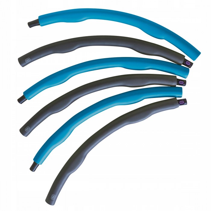 Хулахуп обруч для схуднення масажний SportVida 100 см 1.2 кг SV-HK0157 Grey / Blue