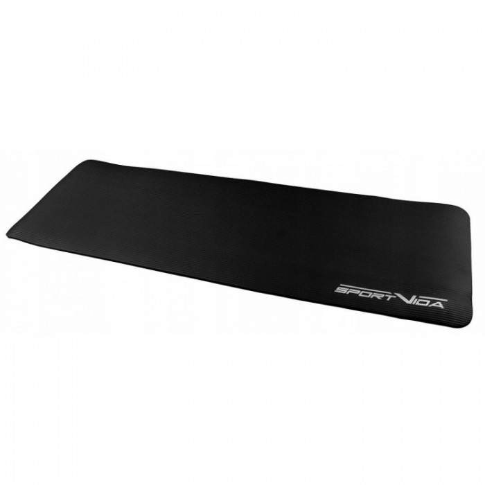 Коврик для фитнеса и йоги SportVida NBR 1.5 см SV-HK0167 Black