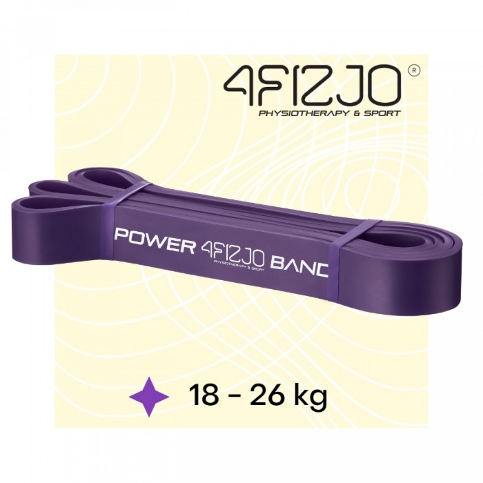 Резинка для підтягування та спорту 4FIZJO Power Band 32 мм 17-26 кг Violet (P-5907222931073)