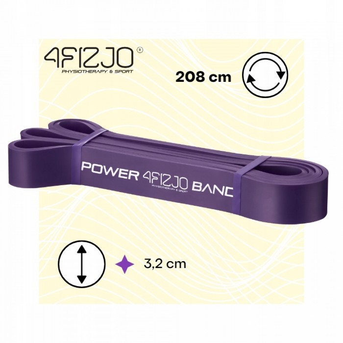 Резинка для підтягування та спорту 4FIZJO Power Band 32 мм 17-26 кг Violet (P-5907222931073)