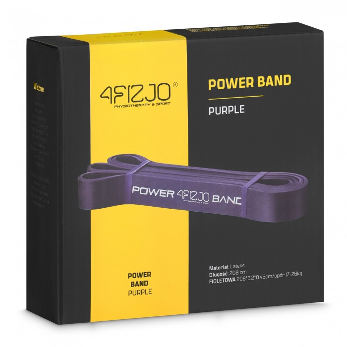 Резинка для підтягування та спорту 4FIZJO Power Band 32 мм 17-26 кг Violet (P-5907222931073)